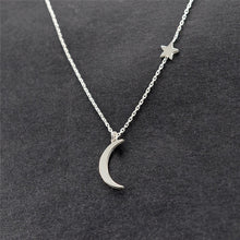 Load image into Gallery viewer, Star &amp; Moon Pendant Necklace
