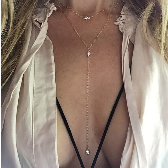 Minimalist multi layer necklace